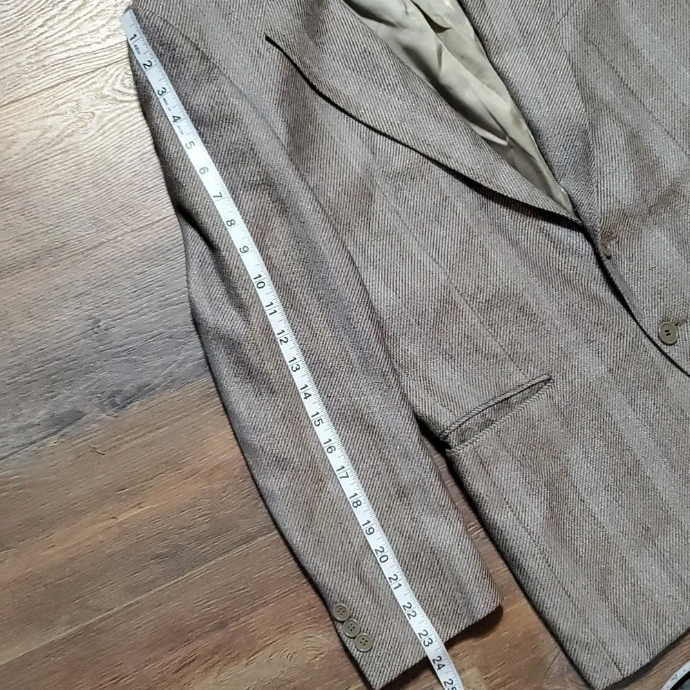 Yves Saint Laurent grey striped blazer suit jacket